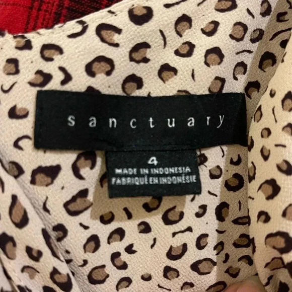 Sanctuary leopard print midi wrap dress Bianca 4 - Picture 9 of 12